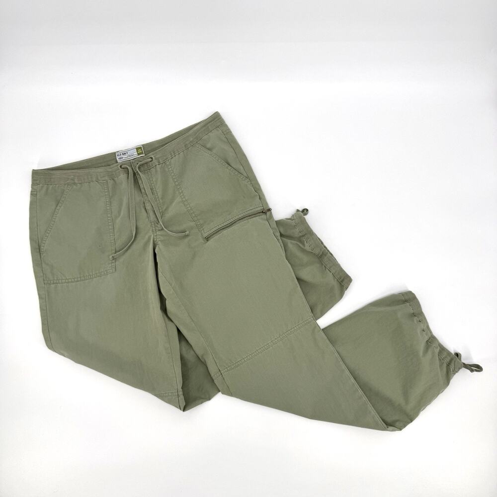 Old Navy Women’s Size 12 Low Waist Olive Green Cargo Utility Pants Y2K 2004